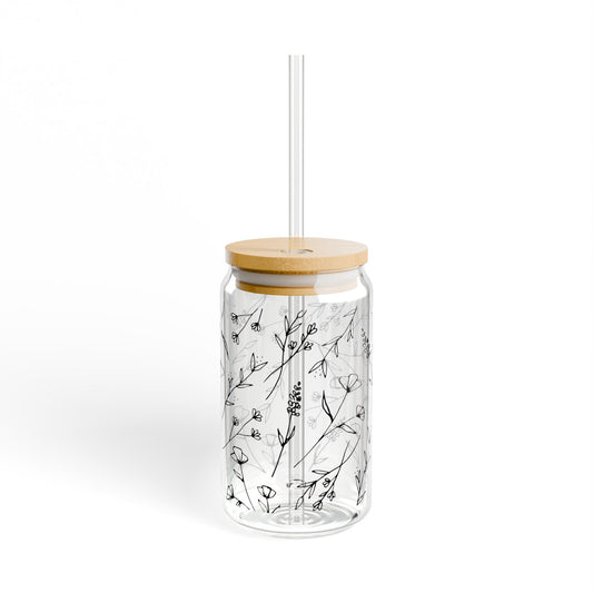 Floral Glass Sipper